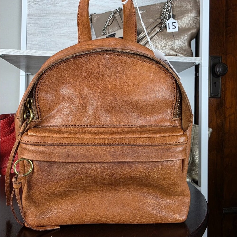 Madewell Lorimer Mini Backpack in English Saddle